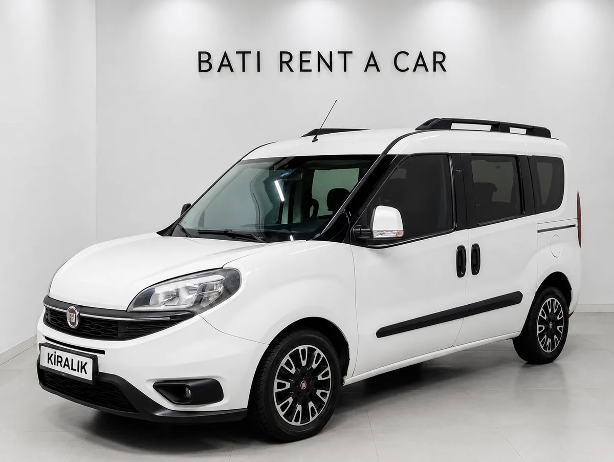 Fiat Doblo - Ön üç çeyrek görünüm - Batı Rent A Car İzmir