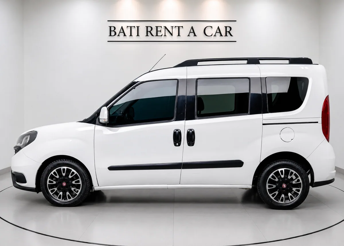 Fiat Doblo - Sol yan görünüm - Batı Rent A Car İzmir