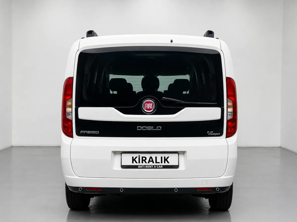 Fiat Doblo - Arkadan görünüm - Batı Rent A Car İzmir