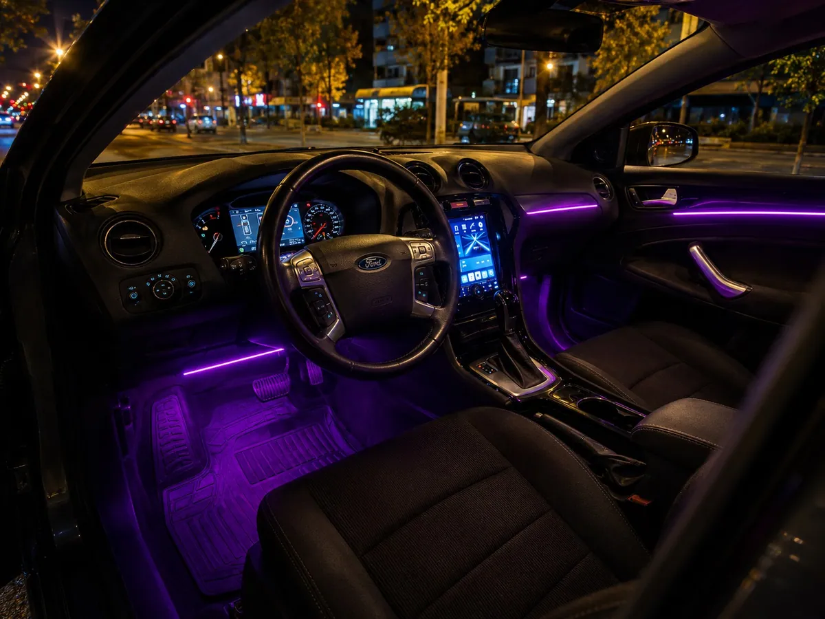 Ford Mondeo mor ambiyanslı sürücü alanı