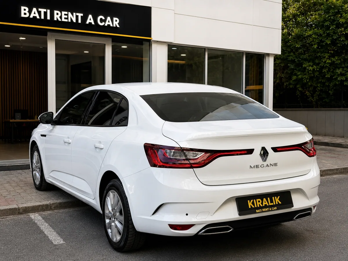 Renault Megane - Arka yan görünüm - Batı Rent A Car İzmir