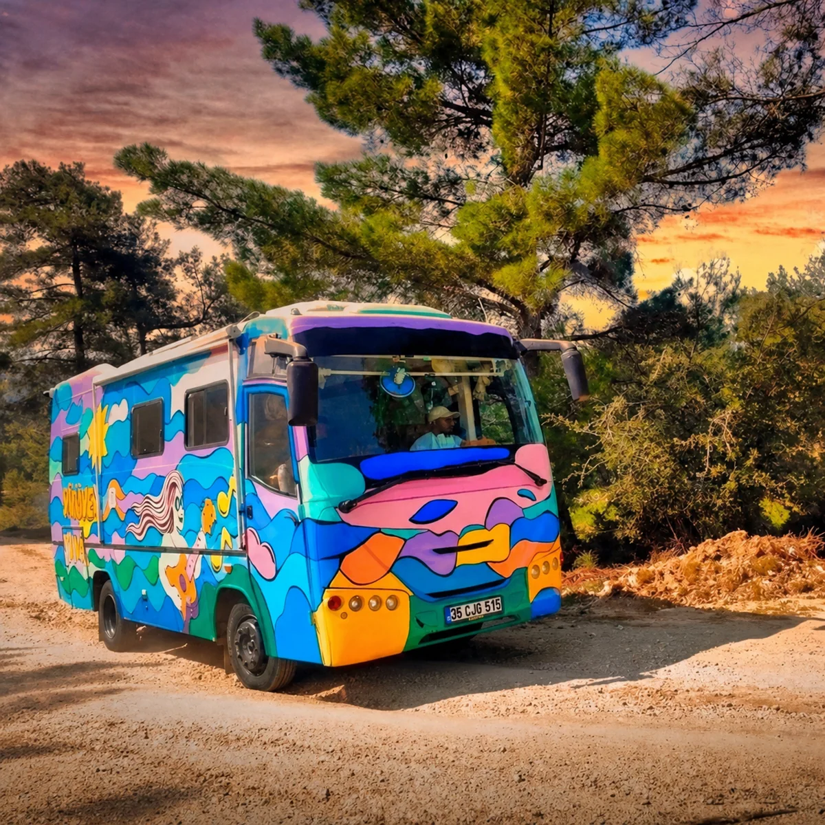 Yürüyen Yuva motokaravan - Önden dış görünüm - Batı Rent A Car İzmir